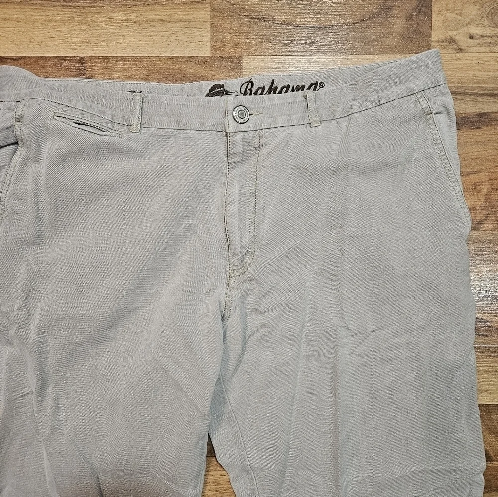 Tommy Bahama Jeans Mens 38x32 Gray Silk Cotton Blend Straight Leg Stretch Pant